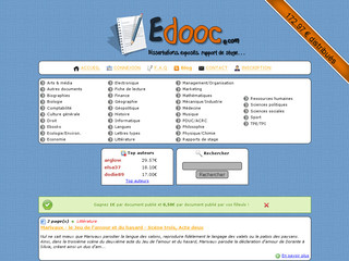 Aperçu visuel du site http://www.edooc.fr