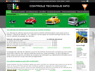 Aperçu visuel du site http://www.controle-technique-info.fr