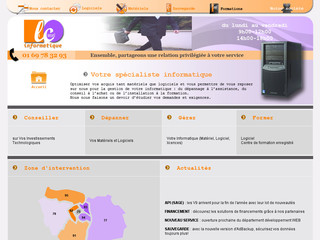 Aperçu visuel du site http://www.leconseilinformatique.fr