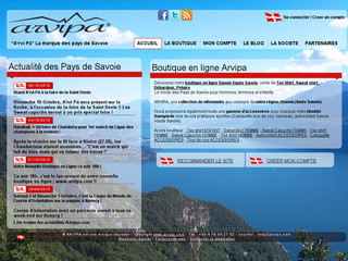 Aperçu visuel du site http://www.arvipa.com