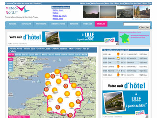 Aperçu visuel du site http://www.meteo-nord.fr