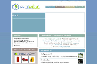 Aperçu visuel du site http://www.pointcube.fr