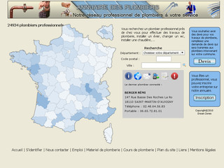 25.000 plombiers de France avec Plombiers-de-france.fr