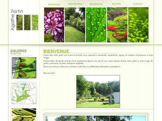 Aperçu visuel du site http://www.agathe-fortin.com