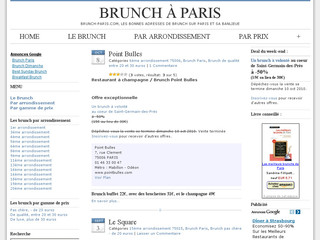 Aperçu visuel du site http://www.brunch-paris.com