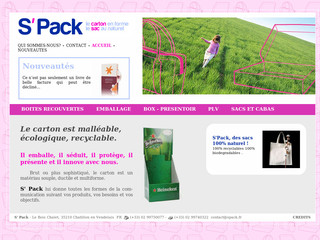 Aperçu visuel du site http://www.spack.fr