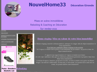 Aperçu visuel du site http://www.nouvelhome33decorationgironde.com/