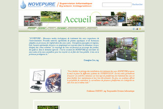 Aperçu visuel du site http://novepure.com