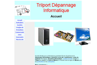 Aperçu visuel du site http://www.trilport-depannage-informatique.com