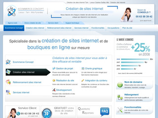 Création de sites Internet sur Ecommerce-concept.fr