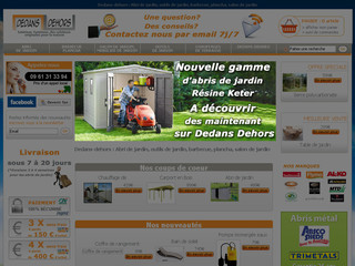 Aperçu visuel du site http://www.dedansdehors.fr