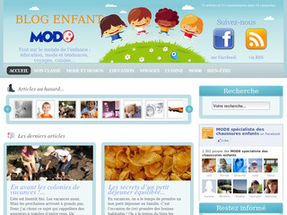 Aperçu visuel du site http://www.blog-enfant-mod8.com
