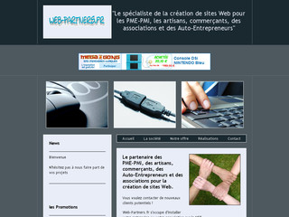 Aperçu visuel du site http://www.web-partners.fr/
