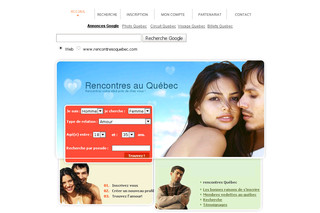 Aperçu visuel du site http://www.rencontresoquebec.com