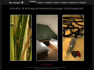 Aperçu visuel du site http://www.contrepoint-records.com