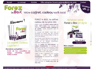 Aperçu visuel du site http://www.forez-in-box.fr