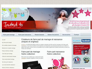 Faire part de mariage - Invitedto.fr