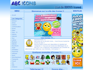Aperçu visuel du site http://www.abc-icons.com
