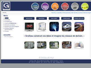 Aperçu visuel du site http://www.grolleau.fr