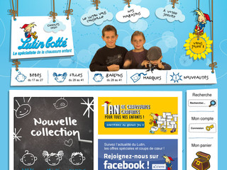 Aperçu visuel du site http://www.lutinbotte.com/