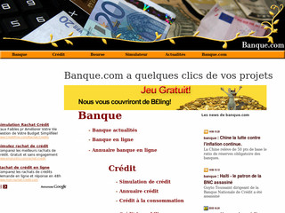 Banque.com - La banque et le crédit expliqué simplement