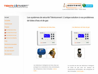 TekniConvert : Terminées les fuites d'eau et de gaz - Tekniconvert.fr