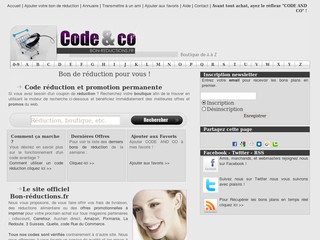 Code chouchou 3 suisses sur Code And Co - Bon-reductions.fr