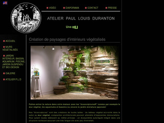 Aperçu visuel du site http://www.ecosculpture.com/