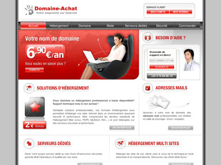 Aperçu visuel du site http://www.domaine-achat.fr