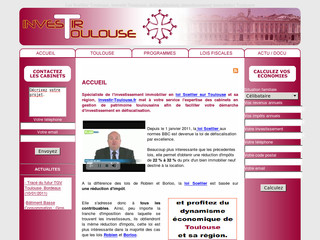 Aperçu visuel du site http://www.investir-toulouse.fr