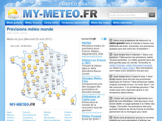 Aperçu visuel du site http://www.my-meteo.fr