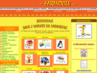 Aperçu visuel du site http://www.farandoleweb.com