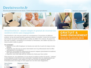 Aperçu visuel du site http://www.devistresvite.fr