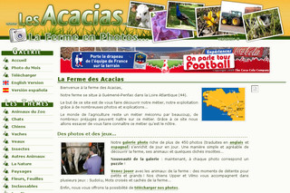 Aperçu visuel du site http://www.lesacacias.net
