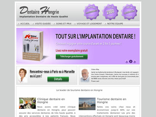 Aperçu visuel du site http://www.dentaire-hongrie.fr