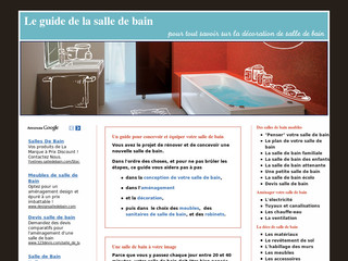Guide spécial salle de bain sur La-salle-de-bain.fr