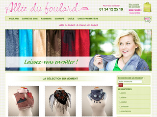Aperçu visuel du site http://www.allee-du-foulard.com