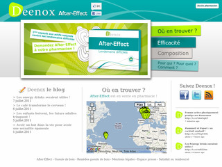 Aperçu visuel du site http://aftereffect.deenox.com/