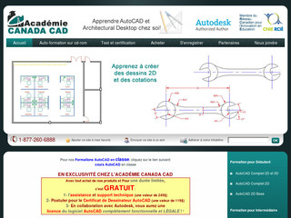 Cours autocad - Formation autoCAD et architectural sur le web - Cours-autocad.ca