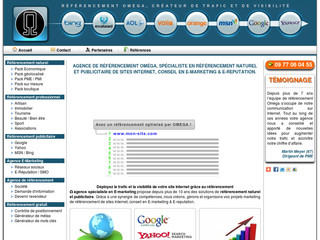 Agence de référencement Internet Oméga, référencement naturel et publicitaire - Referencement-omega.com