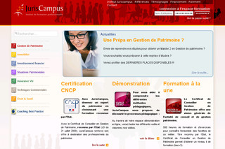 Aperçu visuel du site http://www.juriscampus.fr