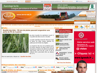 Aperçu visuel du site http://www.terre-net.fr