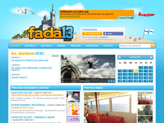 Aperçu visuel du site http://www.fada13.com/