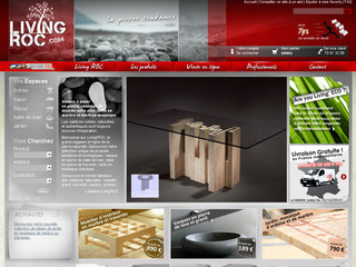 Aperçu visuel du site http://www.livingroc.com