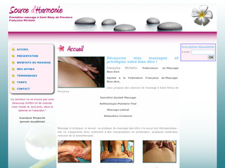 Source d'harmonie - Prestations massage - Sourcedharmonie.fr