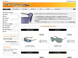 Aperçu visuel du site http://www.lunettes-de-soleil-discount.com