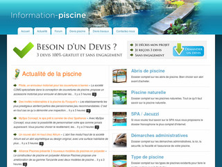 Information Piscine et Jacuzzi avec Information-piscine.com