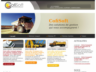 Cofisoft : solutions pour les sociétés de Transport, de TP et de carrières - Cofisoft.fr