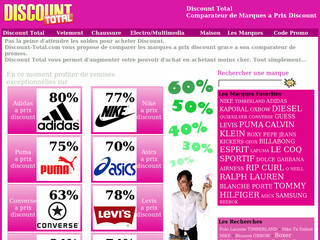 Discount Total - Comparateur de marque à prix Discount - Discount-total.com