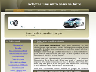 Aperçu visuel du site http://www.consultantautomobile.com